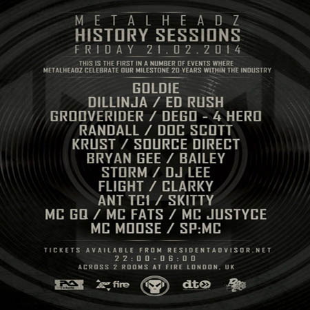 Metalheadz History Sessions 2014