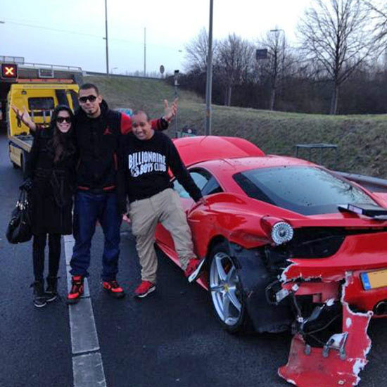 Afrojack разбил новенький Ferrari 458 Italia