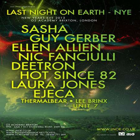 Last Night On Earth NYE @ Brixton Academy, 31.12.2013